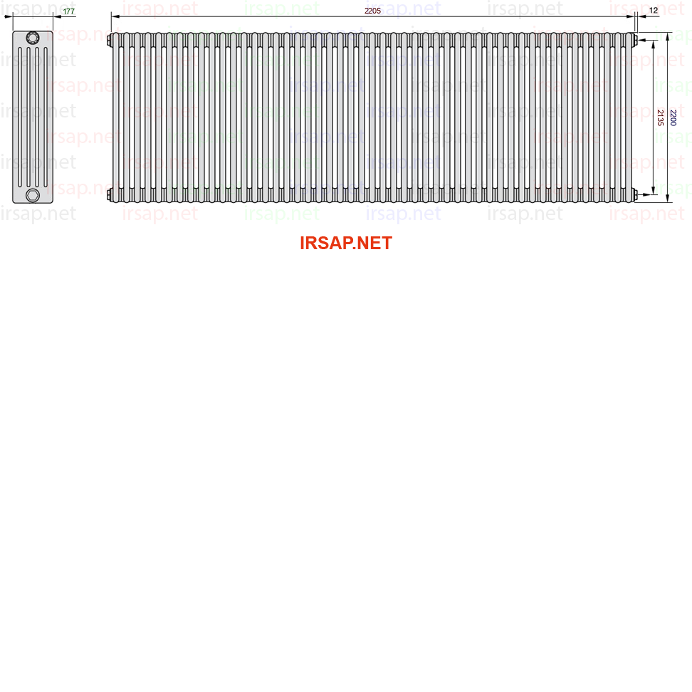 Радиатор IRSAP Tesi 52200/49 T02 CL 01